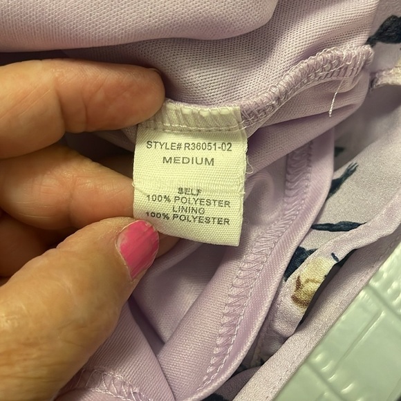 Altar'd State‎ Walk-Through Maxi Skorts/Dress lilac /creams roses women’s size M - Picture 12 of 14